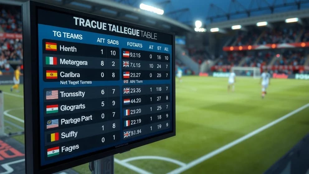 Poängställning i Division 2 för herrfotboll