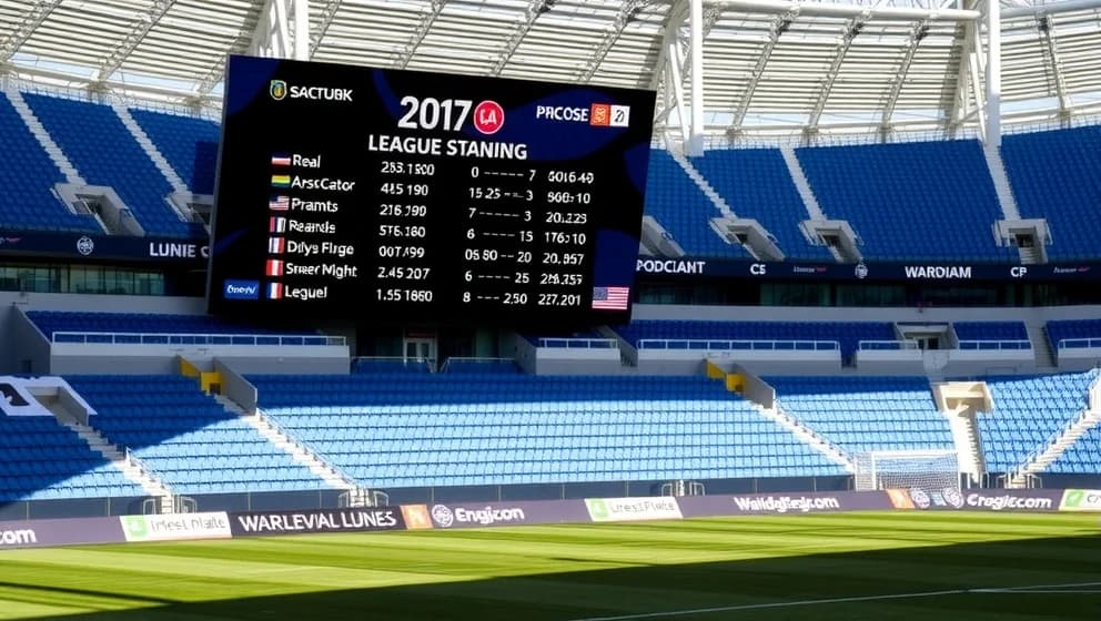 Poängställningen i Deportivo La Coruña