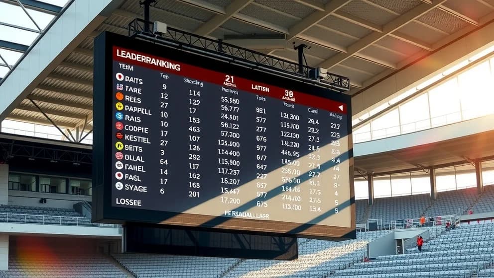 Poängställningen i Rapid Wien denna säsong